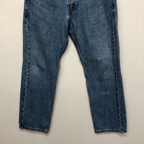 Levi's 505 Men Blue Denim Straight Leg 100% Cotton Jeans Size 34X29 B205 -3 - Picture 13 of 16